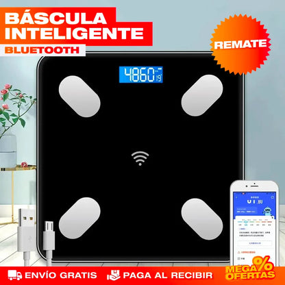 Báscula Inteligente Bluetooth – Controla tu Peso y Progreso Desde el Celular