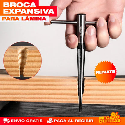 Broca Expansiva para Lámina – Huecos Limpios en Lámina Sin Astillar