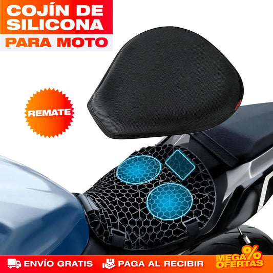 Cojín de Silicona para Moto – Adiós al Dolor de Cola en los Viajes Largos