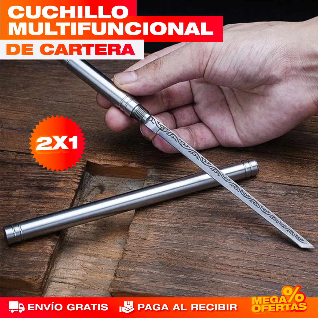 Cuchillo Multifunción Doble – Pica, Rebana y Filetea con Uno Solo · 2x1