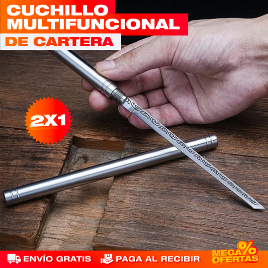 Cuchillo Multifunción Doble – Pica, Rebana y Filetea con Uno Solo · 2x1