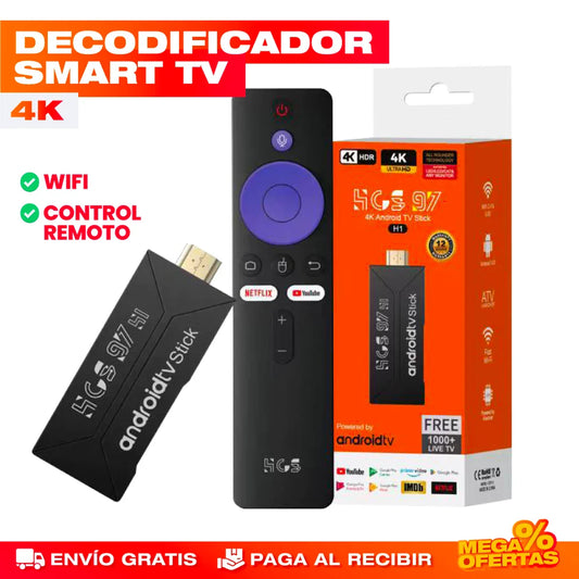 Decodificador Smart TV con Control Remoto – Convierte tu TV Vieja en Smart