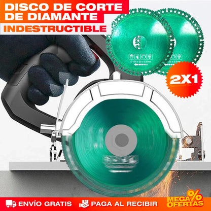 2 Discos de Corte de Diamante Indestructible – Corta Cerámica y Metal Sin Desgastarse · 2x1