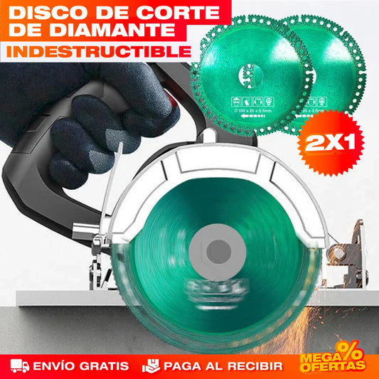 2 Discos de Corte de Diamante Indestructible – Corta Cerámica y Metal Sin Desgastarse · 2x1