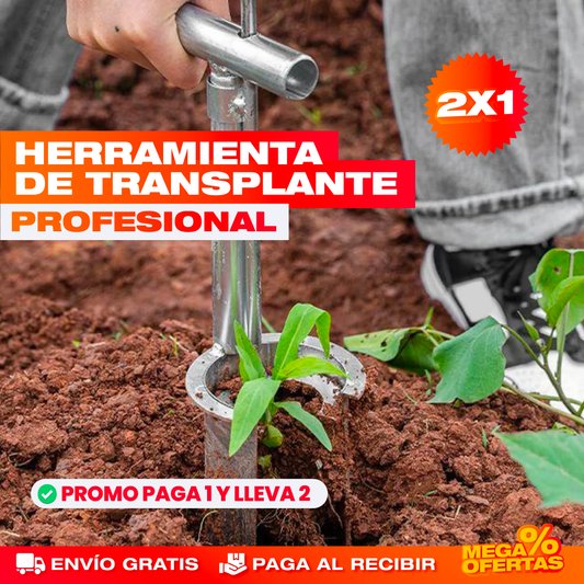 Herramienta para Plantar y Trasplantar Mango Largo – Siembra Sin Agacharte ni Ensuciarte · 2x1
