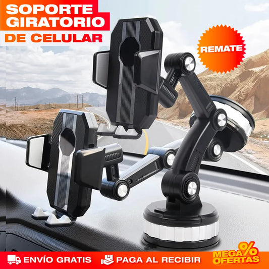 Soporte Holder Premium Giratorio para Celular – GPS y Llamadas a la Vista Sin Soltar el Volante