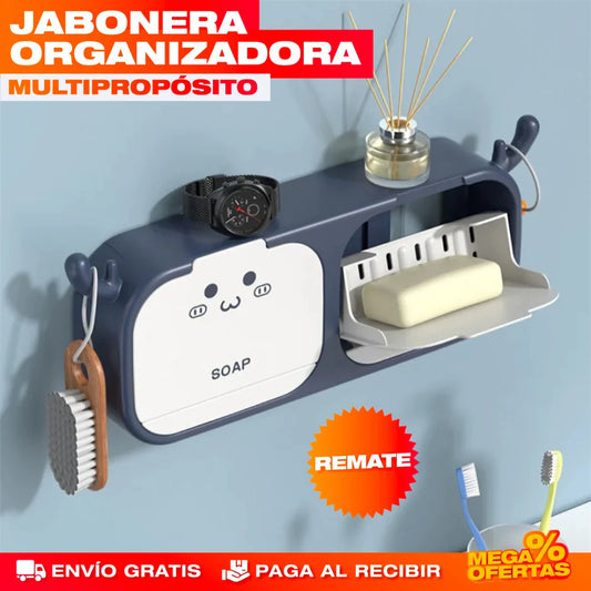 Jabonera Organizadora Multifuncional – Baño Ordenado y el Jabón Siempre Seco