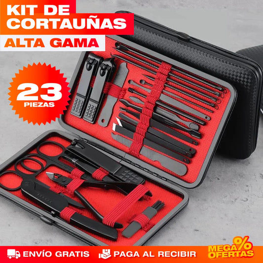 Kit Cortaúñas Alta Gama – Manicura y Pedicura Completa en Casa · 23 Piezas