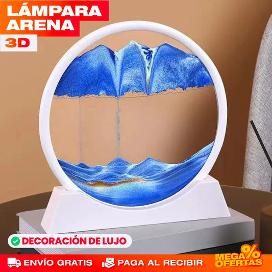 Lámpara Reloj de Arena 3D – Decora y Relaja con una Luz Diferente