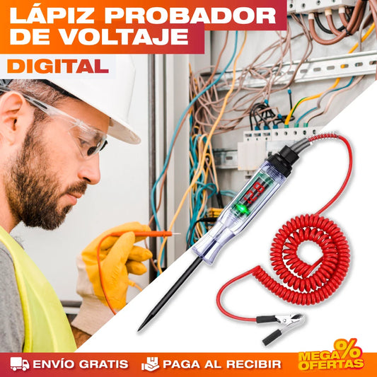 Lápiz Probador de Voltaje con Pantalla Digital