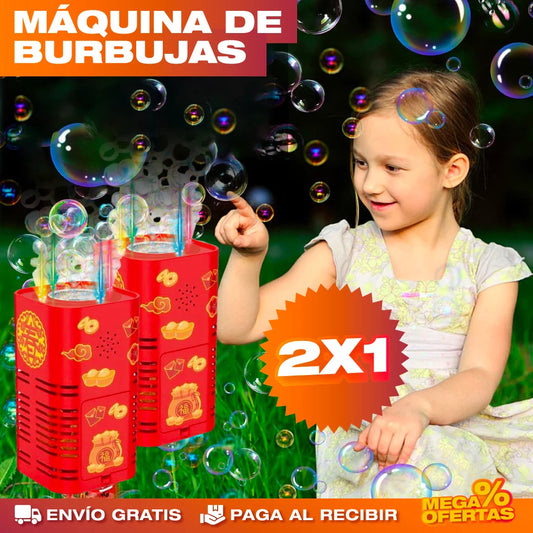 Máquina de Burbujas de Fuegos Artificiales – Llena la Fiesta de Burbujas en Segundos · 2x1