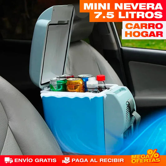 Mini Nevera 7.5 Litros para Carro y Hogar – Bebidas Frías en Cualquier Viaje