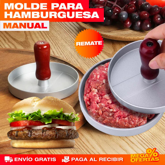Molde Manual para Hamburguesas – Hamburguesas Caseras Parejas y Perfectas