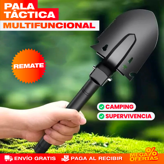 Pala Táctica Multifuncional – Lista para Camping, Carro y Emergencias