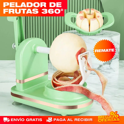 Pelador de Frutas Giratorio 360° Luxury – Pela Frutas en Segundos Sin Cansar la Mano