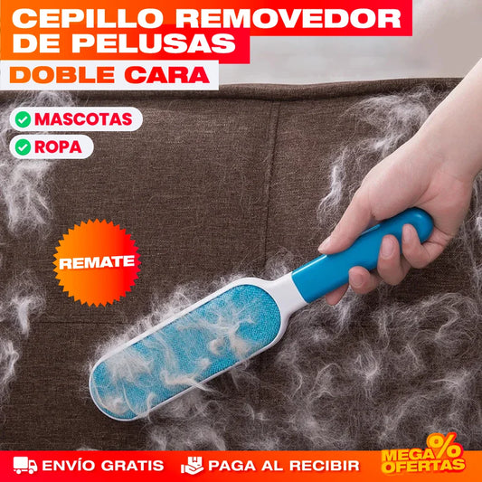 Cepillo Removedor de Pelusa Doble Cara – Tu Ropa y Sofá Sin Pelusas en una Pasada