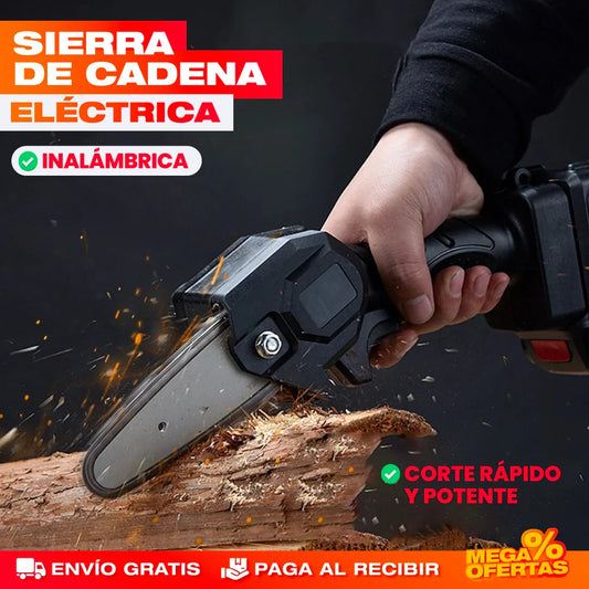 Sierra de Cadena Eléctrica Inalámbrica – Corta Ramas Gruesas Sin Esfuerzo ni Cables