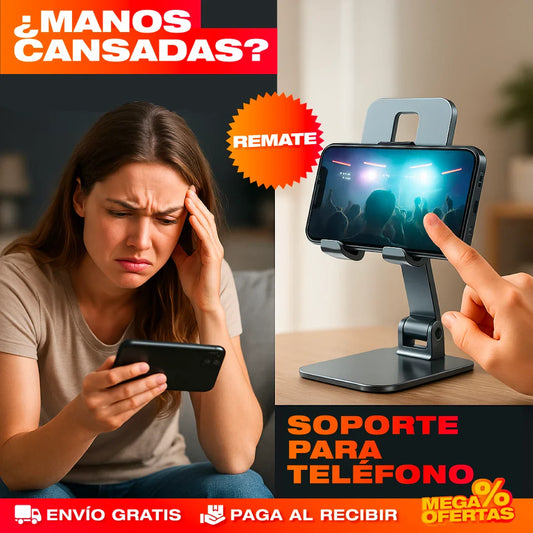 FlexHold™ – Soporte 360° para Superficies Planas