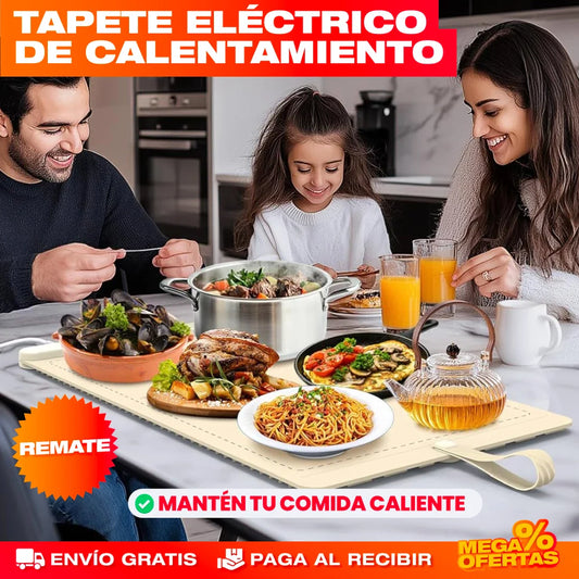 Tapete Eléctrico de Calentamiento para Cocina – Mantén la Comida Caliente en la Mesa