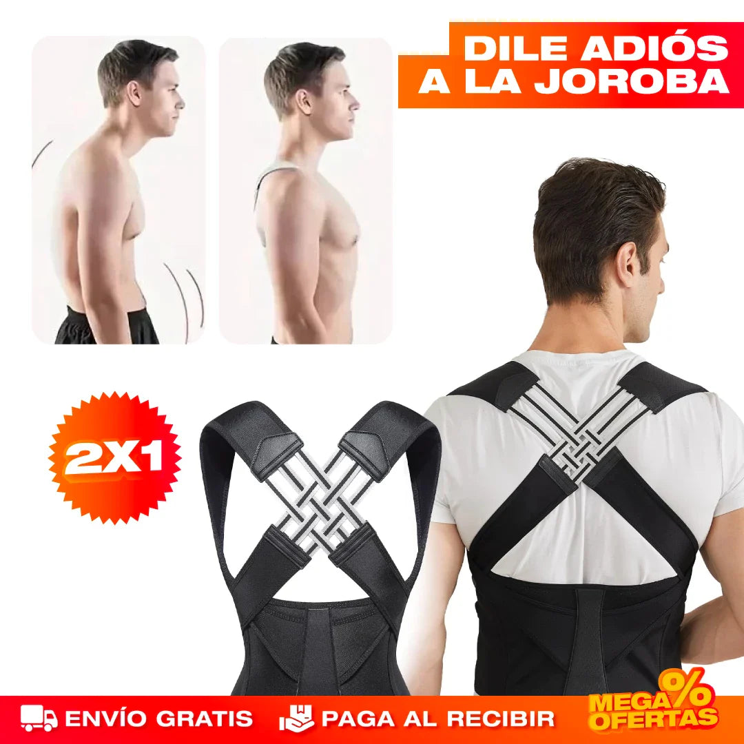 Corrector de Postura Ajustable – Espalda Recta y Adiós al Dolor · 2x1