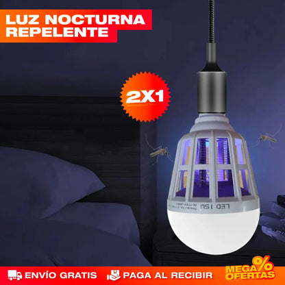 Bombilla LED Antimosquito 2 en 1 – Ilumina y Espanta Zancudos Sin Químicos · 2x1