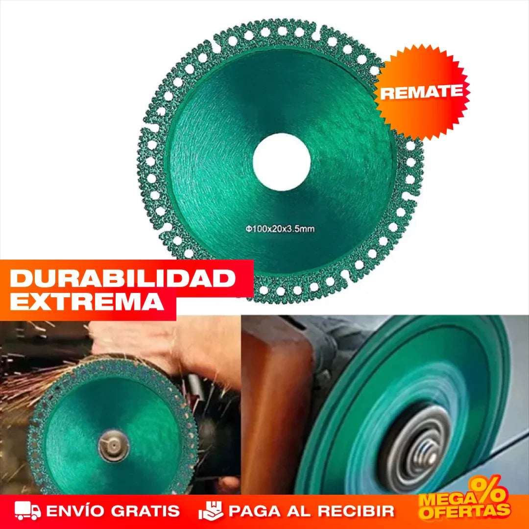 2 Discos de Corte de Diamante Indestructible – Corta Cerámica y Metal Sin Desgastarse · 2x1