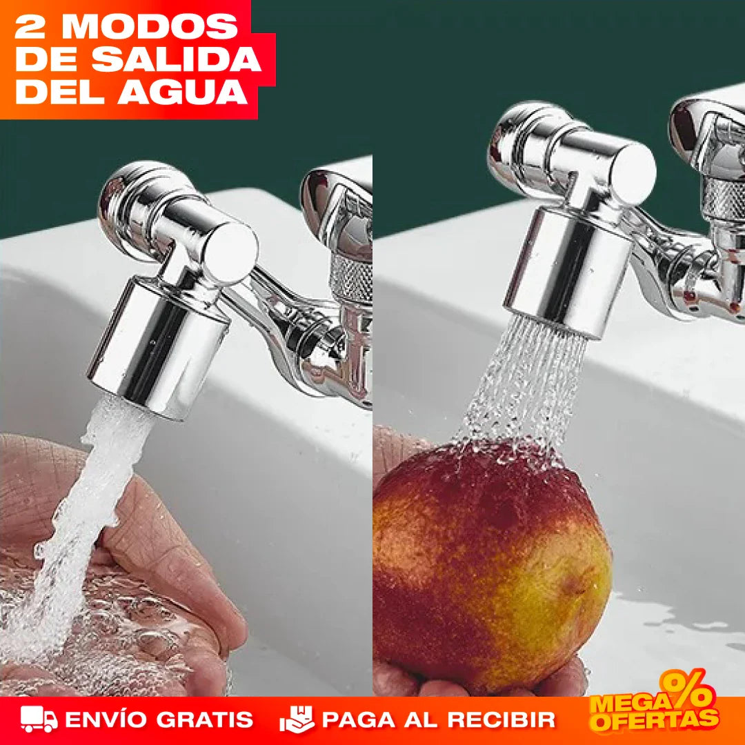 Grifo Universal con Extensión Giratoria – Más Alcance y Menos Salpicaduras al Instante