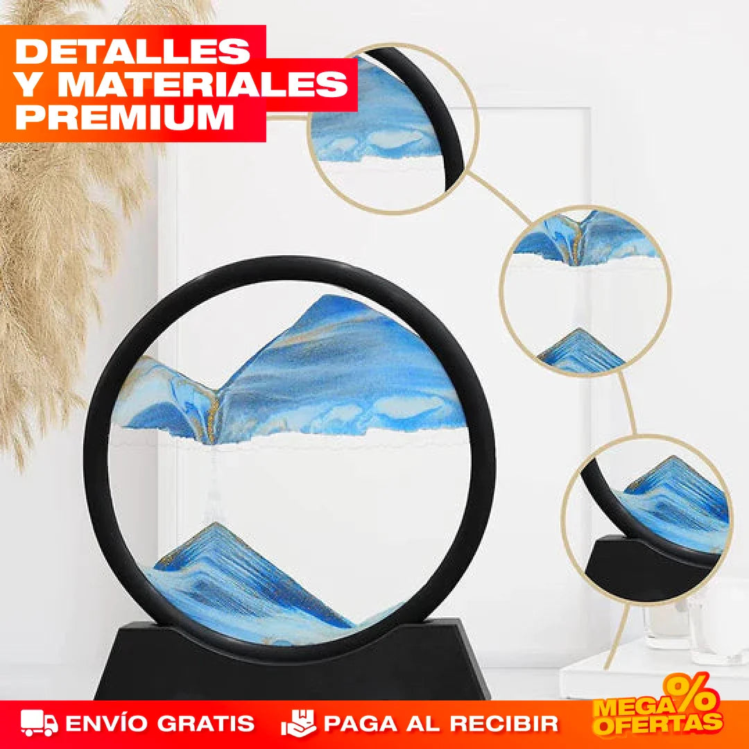 Lámpara Reloj de Arena 3D – Decora y Relaja con una Luz Diferente