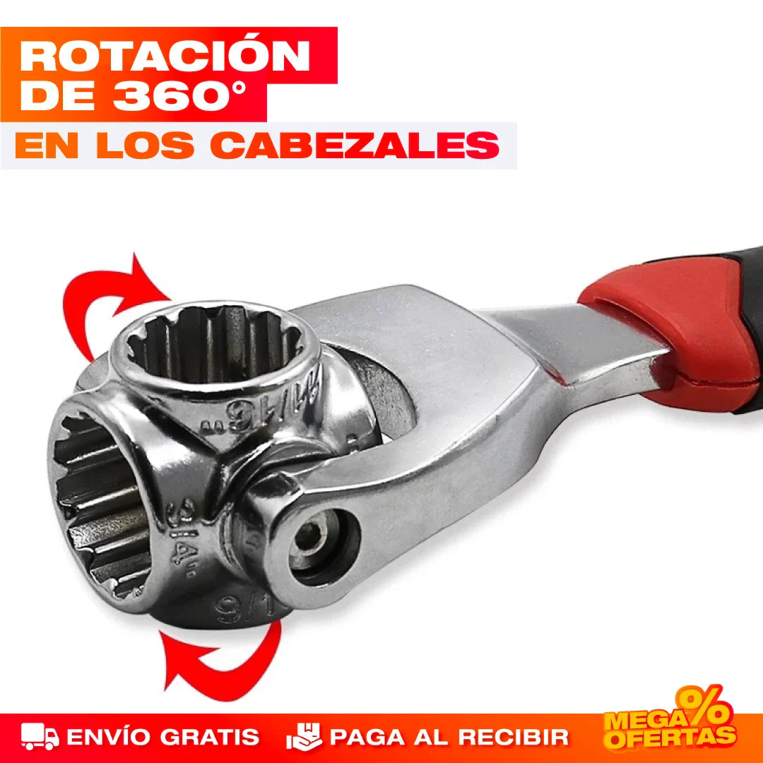 Llave Inglesa Multifuncional 8 en 1 – 8 Herramientas en Una para Todo en Casa