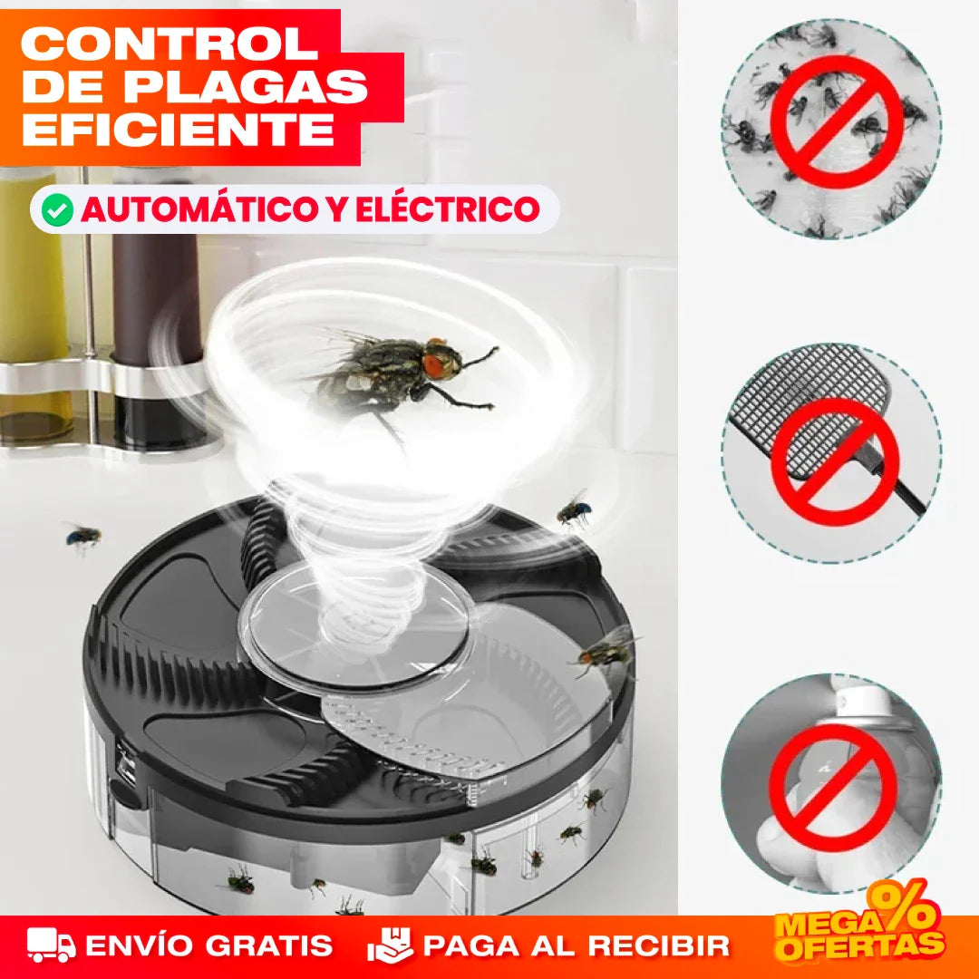 Trampa Eléctrica para Moscas – Casa Sin Moscas ni Zancudos y Sin Venenos