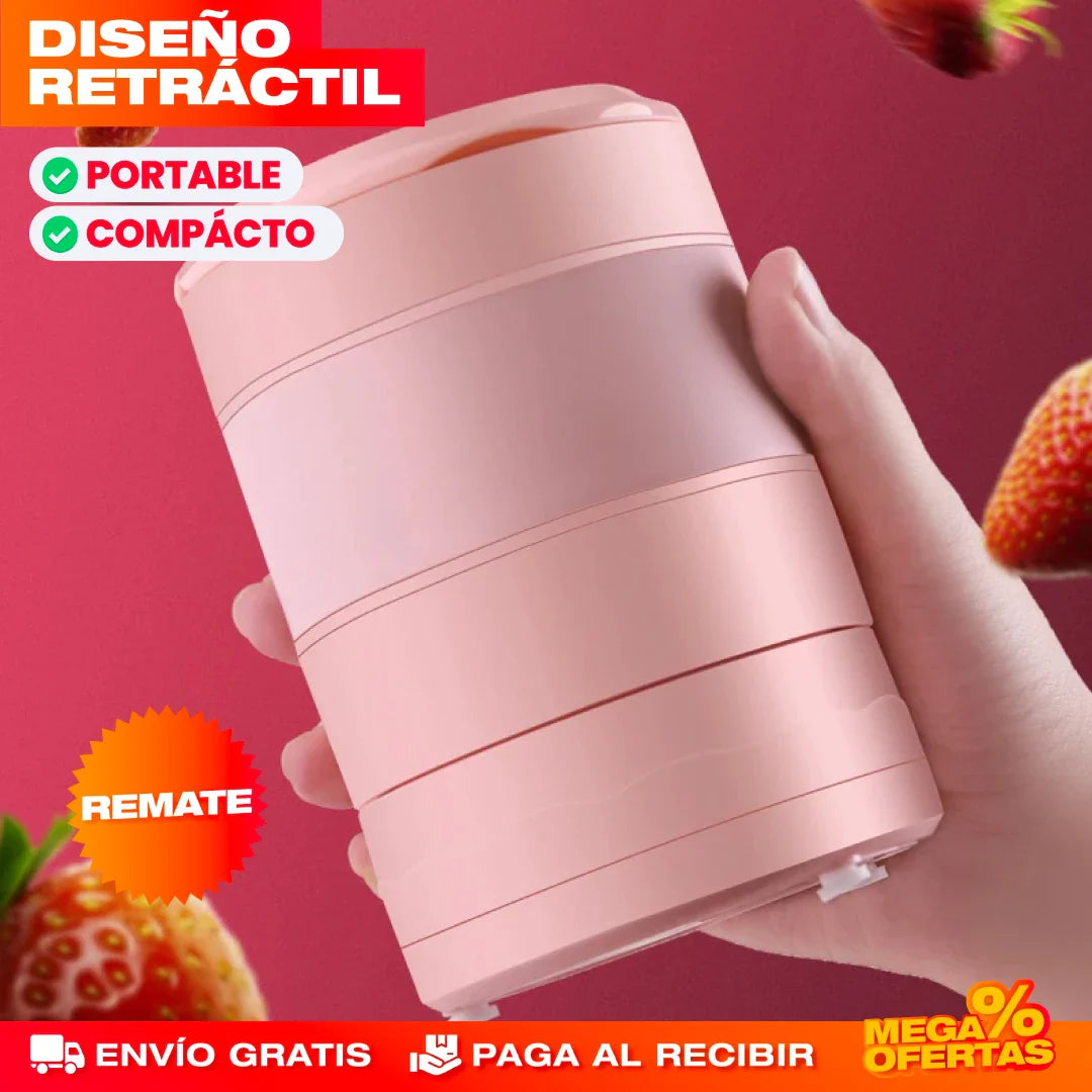 Mini Licuadora Plegable Portátil – Batidos al Instante y la Guardas en un Cajón