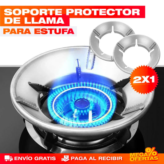 Promo 2x1 Soporte Protector de Llama y Ahorrador de Gas – Cocina Parejo y Gasta Menos Gas