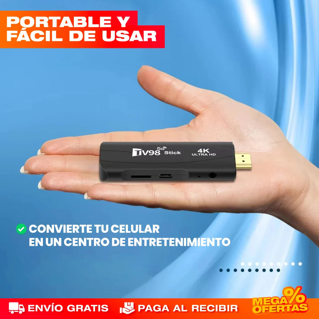 Decodificador Smart TV con Control Remoto – Convierte tu TV Vieja en Smart