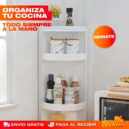 Esquinero Organizador Giratorio 360° – Aprovecha la Esquina Muerta del Mesón · Liquidación
