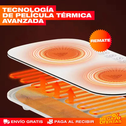 Bandeja Calefactora Eléctrica para Servir – Sirve la Comida Caliente Toda la Reunión