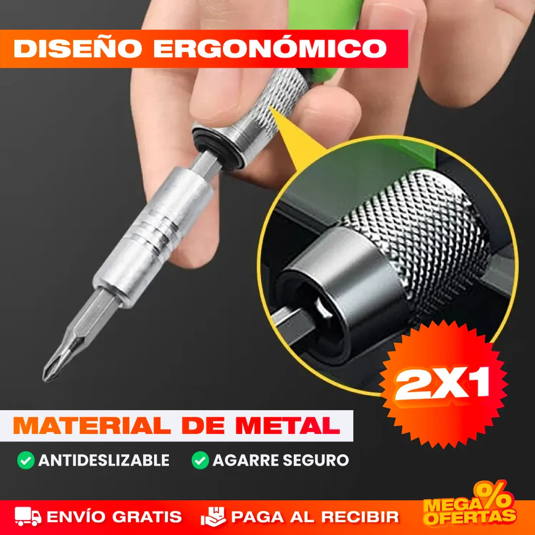 Kit Destornillador 32 Piezas – Ten la Herramienta para Todo en Casa · 2x1