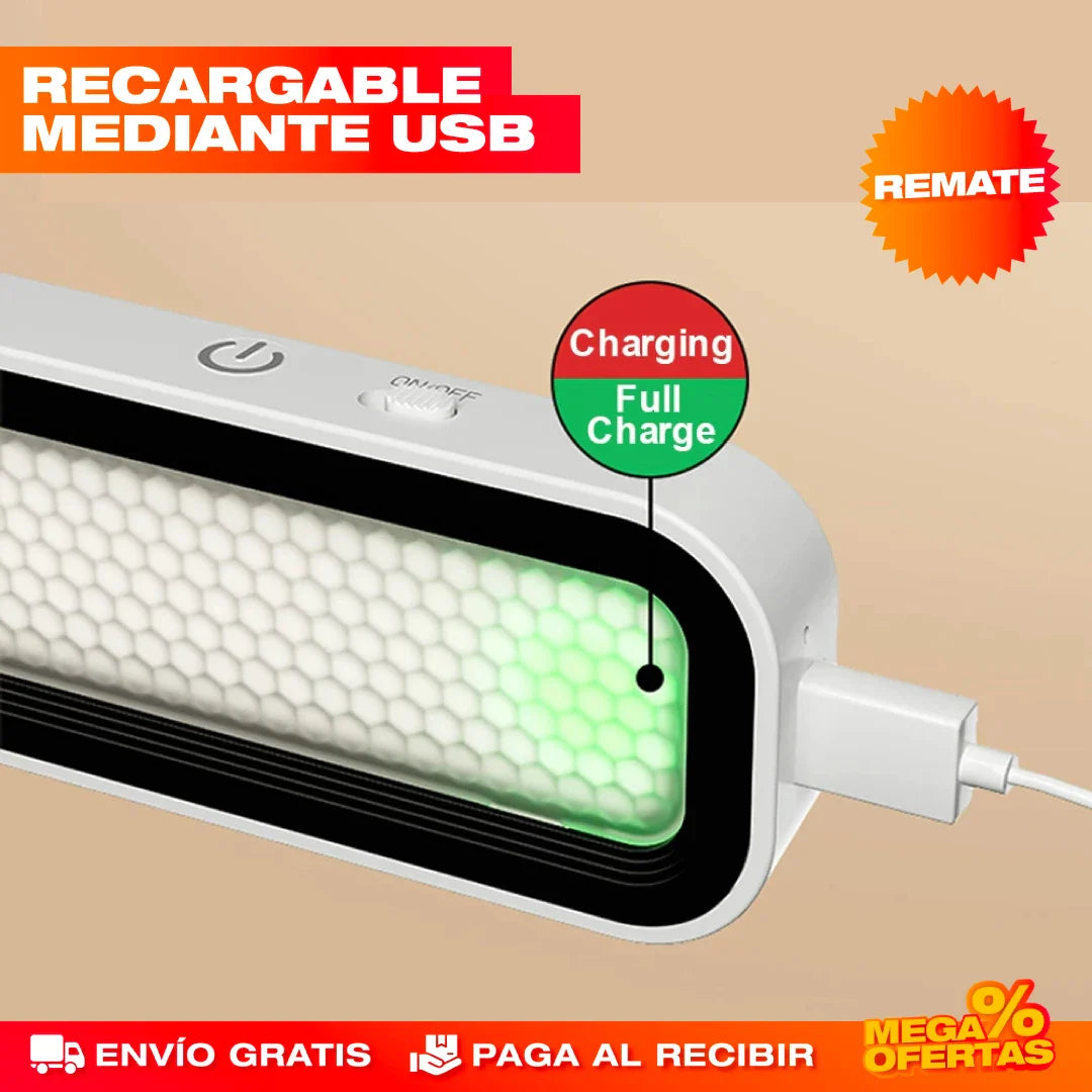 Lámpara LED Magnética – Luz Donde la Necesites, Sin Cables ni Tornillos