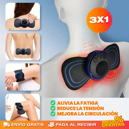 Masajeador Eléctrico Corporal – Alivia la Tensión Muscular en Casa · 3x1