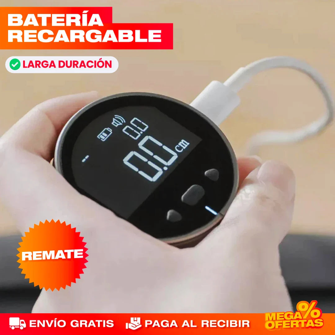 Metro Digital Compacto Recargable – Mide Exacto Sin Cinta ni Cuentas