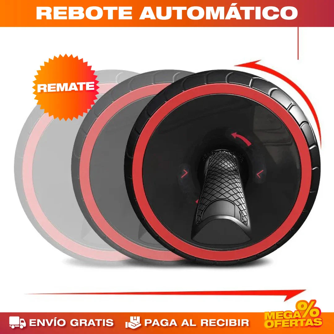 Rueda Abdominales Rebote Automático – Abdomen Firme en Casa Sin Lastimarte