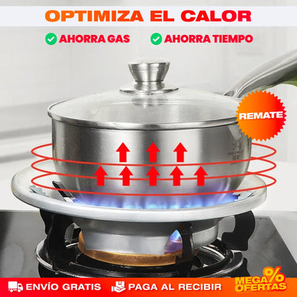 Promo 2x1 Soporte Protector de Llama y Ahorrador de Gas – Cocina Parejo y Gasta Menos Gas