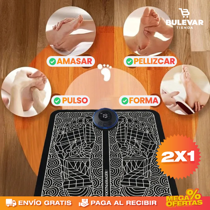 Masajeador de Pies EMS Eléctrico – Alivia los Pies Cansados al Final del Día · 2x1