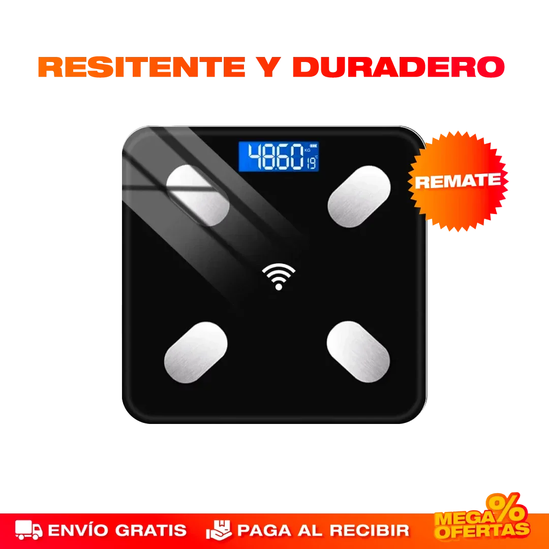 Báscula Inteligente Bluetooth – Controla tu Peso y Progreso Desde el Celular