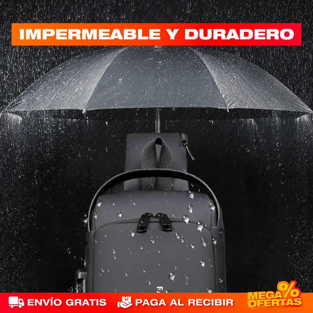 Bolso Manos Libres Antirrobo con Carga USB Impermeable – Anda Seguro y con el Celular Siempre Cargado