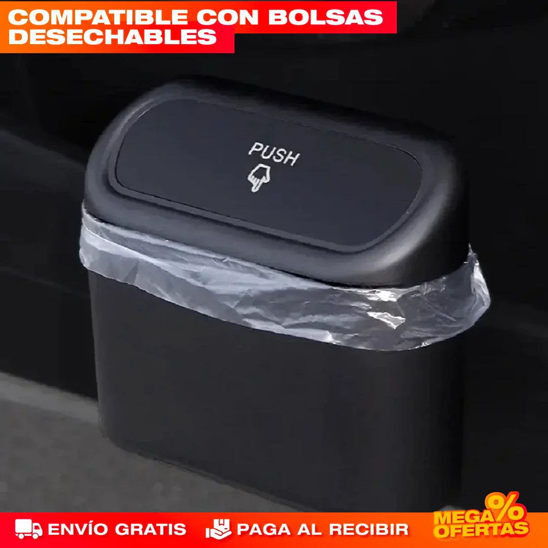 Cubo de Basura para Carro – Mantén tu Carro Sin Basura ni Olores · x2