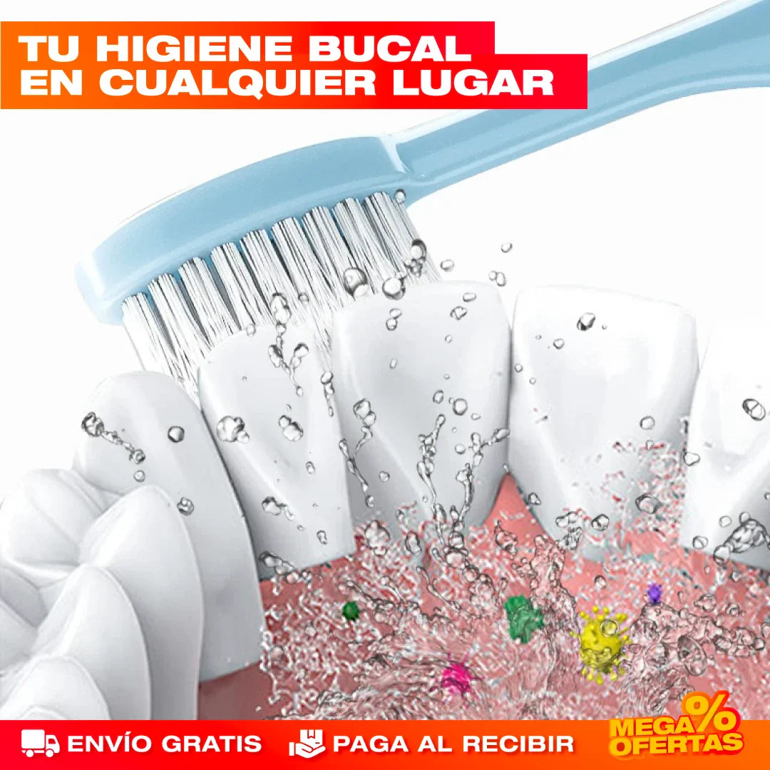 Cepillo de Dientes para Viajeros – Cepíllate Donde Sea, Compacto y Limpio · 2x1