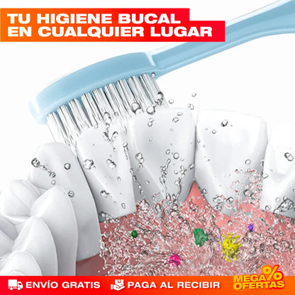 Cepillo de Dientes para Viajeros – Cepíllate Donde Sea, Compacto y Limpio · 2x1