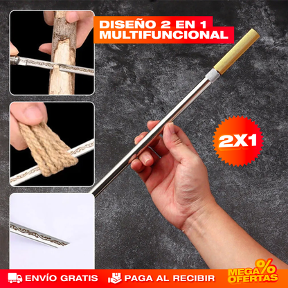 Cuchillo Multiusos de Doble Cabeza – Dos Cortes en un Solo Cuchillo · 2 Sets