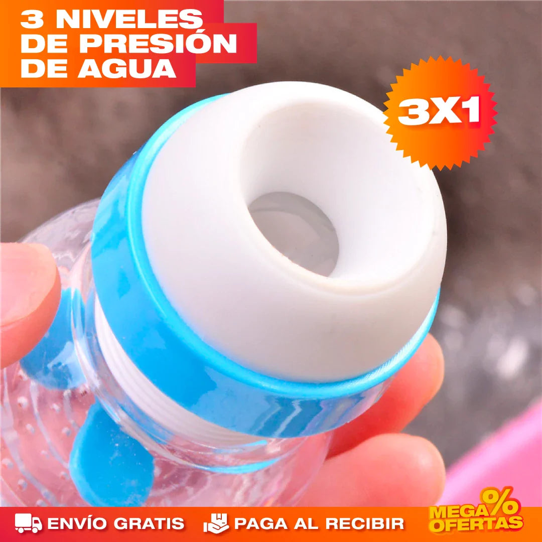 Filtro Giratorio y Purificador de Agua – Agua Más Limpia Directo del Grifo · 3x1