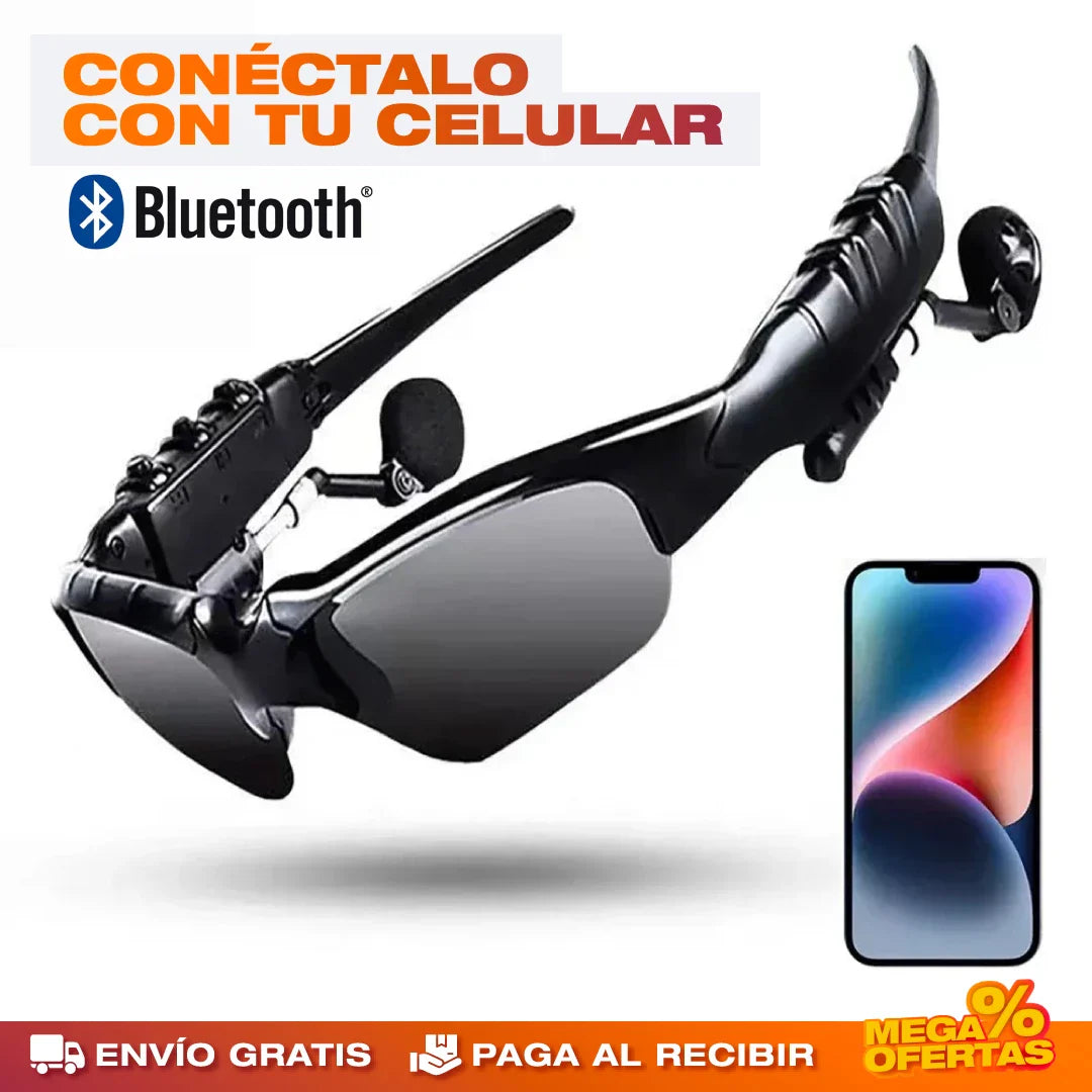 Gafas Deportivas Inalámbricas Bluetooth con Polarización – Escucha Música con la Vista Protegida